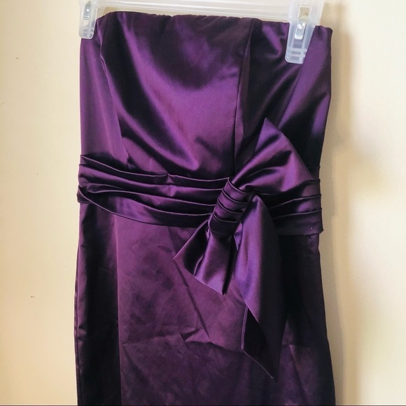 The Limited Formal Strapless Dress Plum - Picture 4 of 8